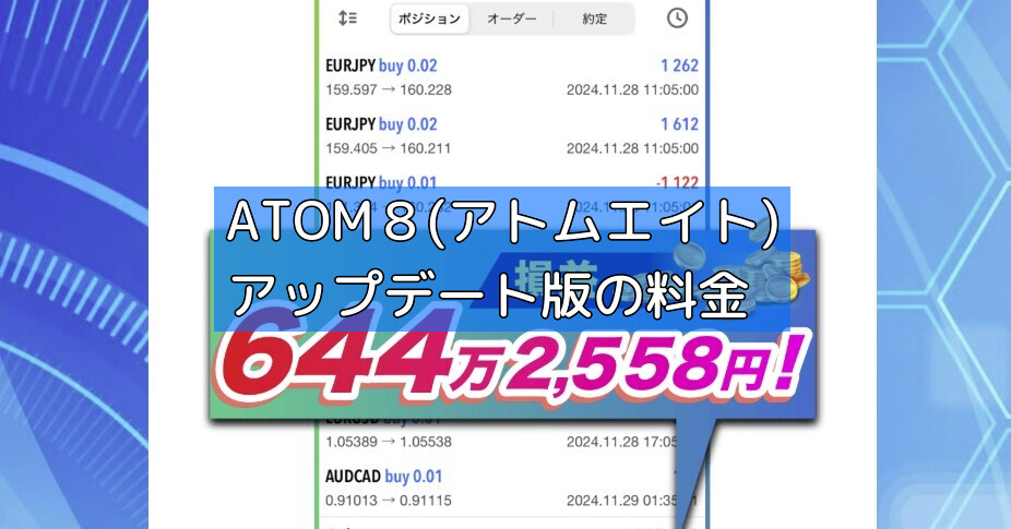 ATOM８(アトムエイト)アップデート版の料金の画像
